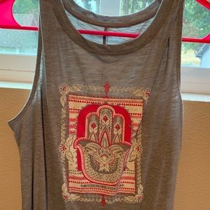 Inhale/ exhale tunic tank